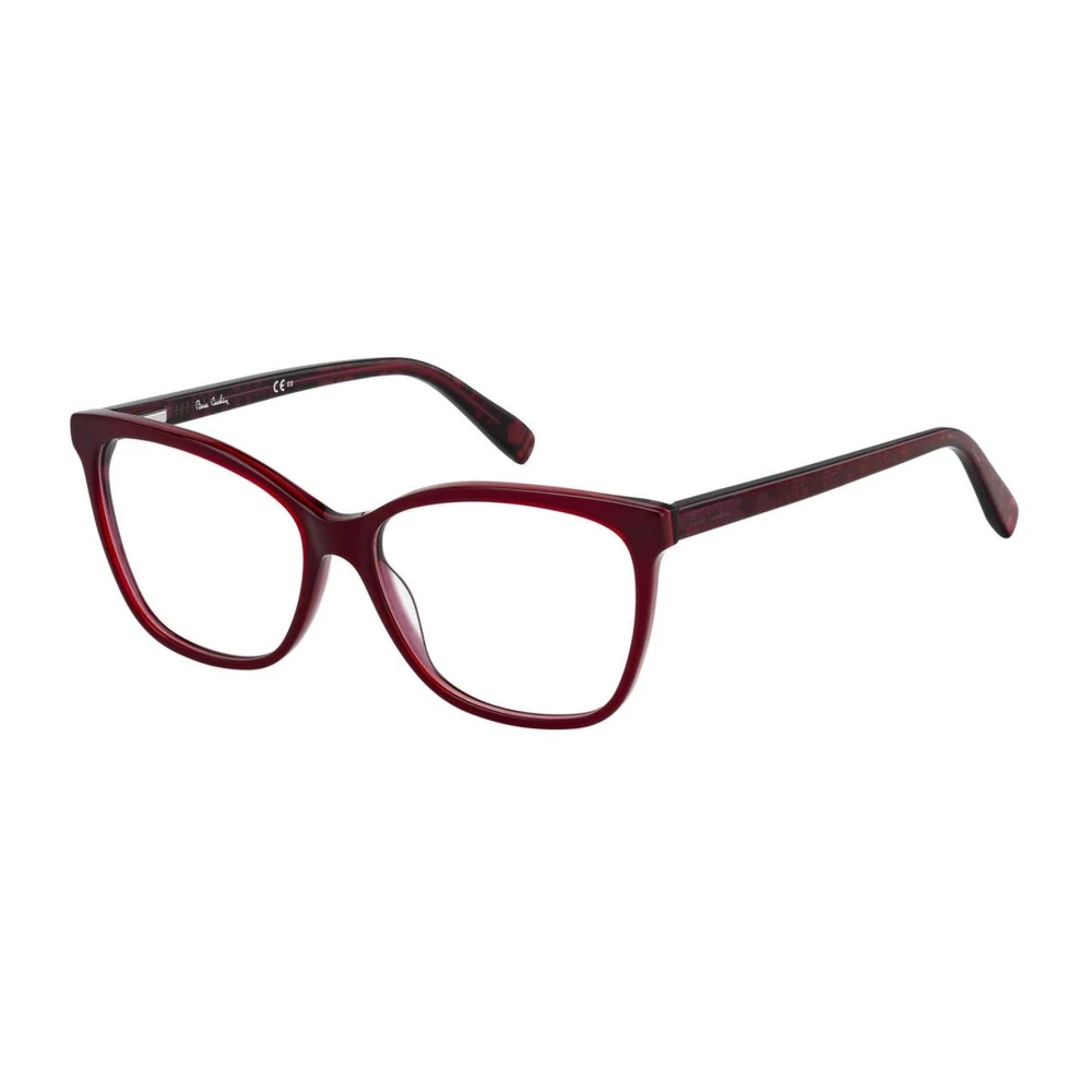 Pierre Cardin Bourgondische Acetaatframe Bril voor Vrouwen Red Dames