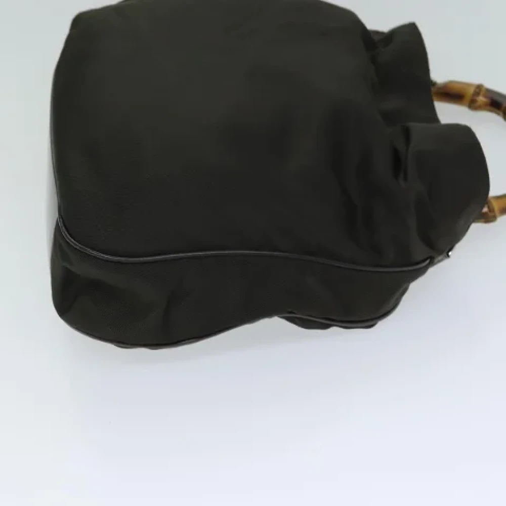 Gucci Vintage Pre-owned Nylon gucci-bags Brown Dames