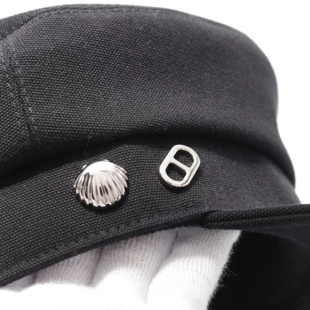 Hermès Vintage Pre-owned Cotton hats Black Dames