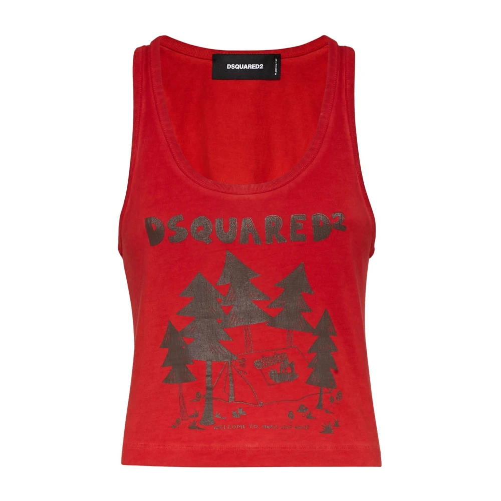 Dsquared2 Stijlvolle Designer Kledingcollectie Red Dames