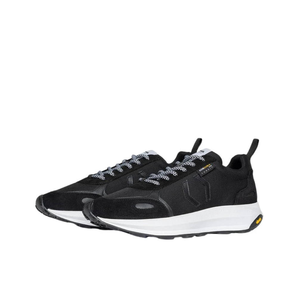 Mikakus Barcelona Monochrome Cross Black Edition Sneakers Black Unisex