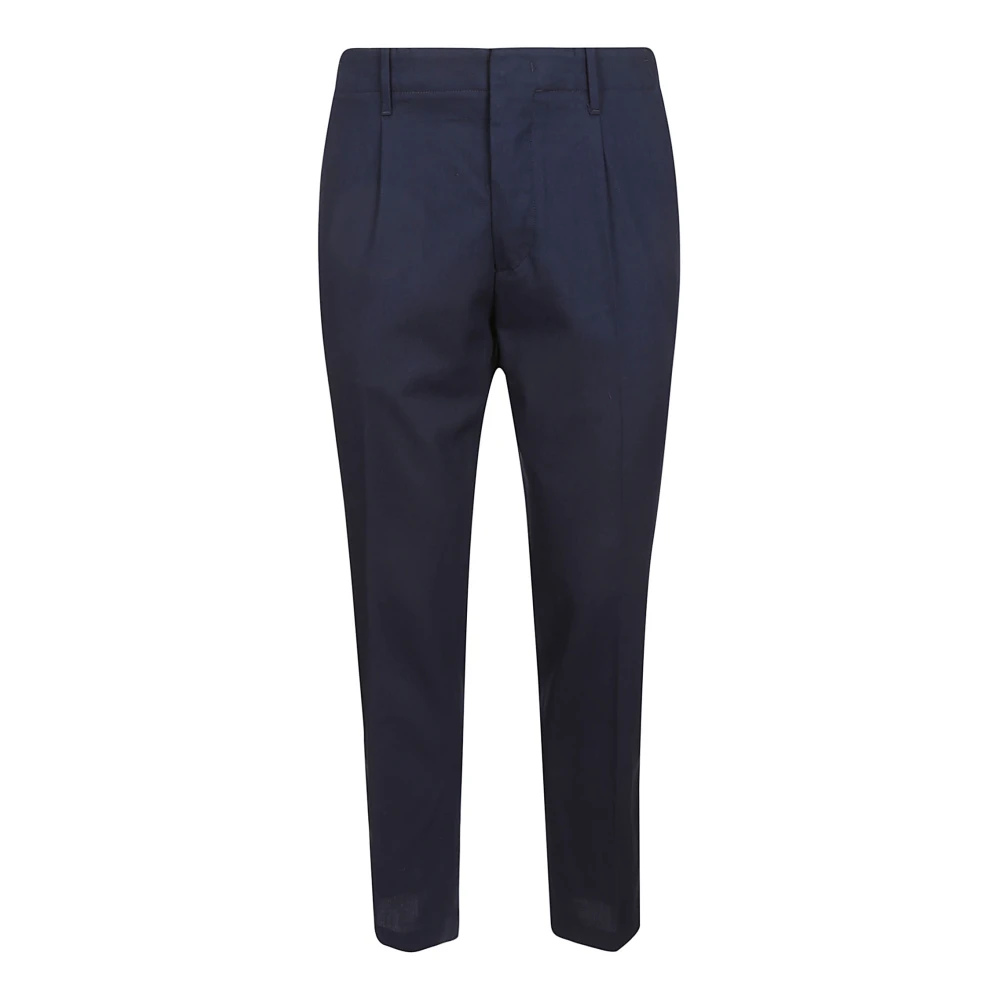 Hindustrie Donkerblauwe Chino Broek met Riemlussen Blue Heren