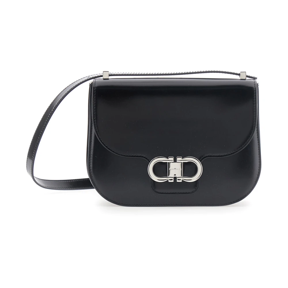 Ferragamo Donna Nero - Borsa A Tracolla Double Gancio - Bags - One Size