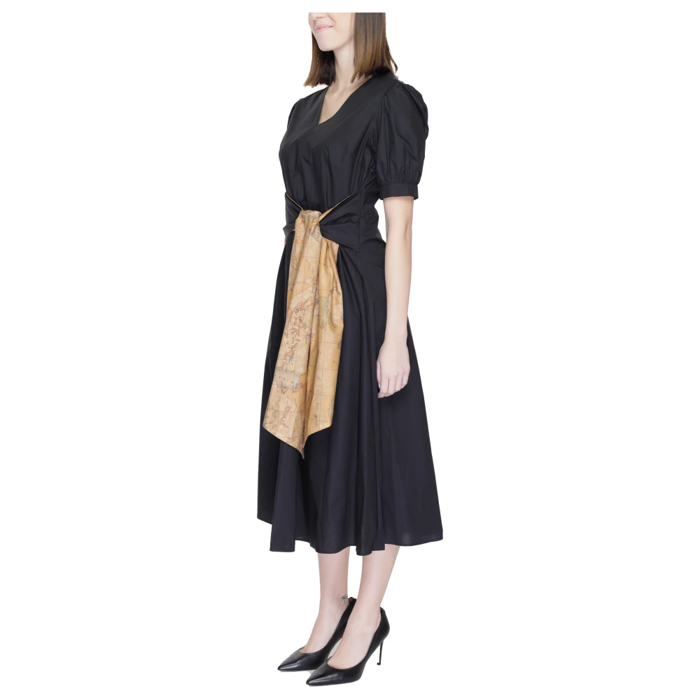Alviero Martini 1a Classe Lange Jurk Lente Zomer Collectie Black Dames