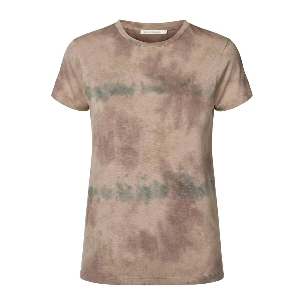 Rabens Saloner Tie-Dye T-Shirt Andra Zilver Gray Dames