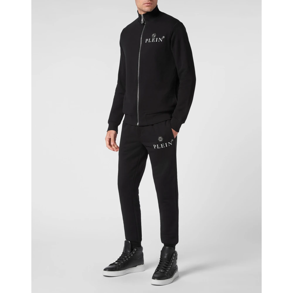Philipp Plein Zwarte Broek Hoogwaardig vakmanschap Black Heren