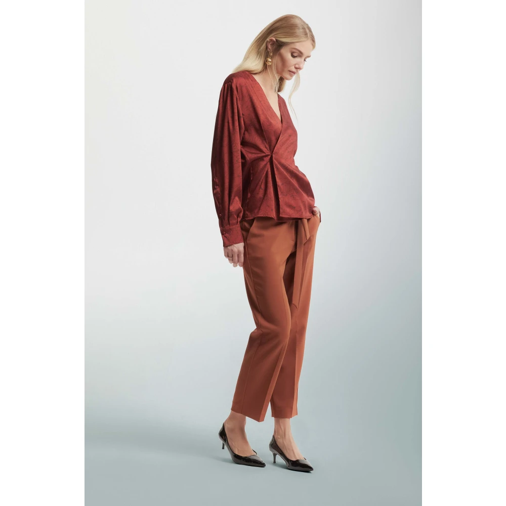 Kocca Gordel Relaxte Fit Broek Brown Dames