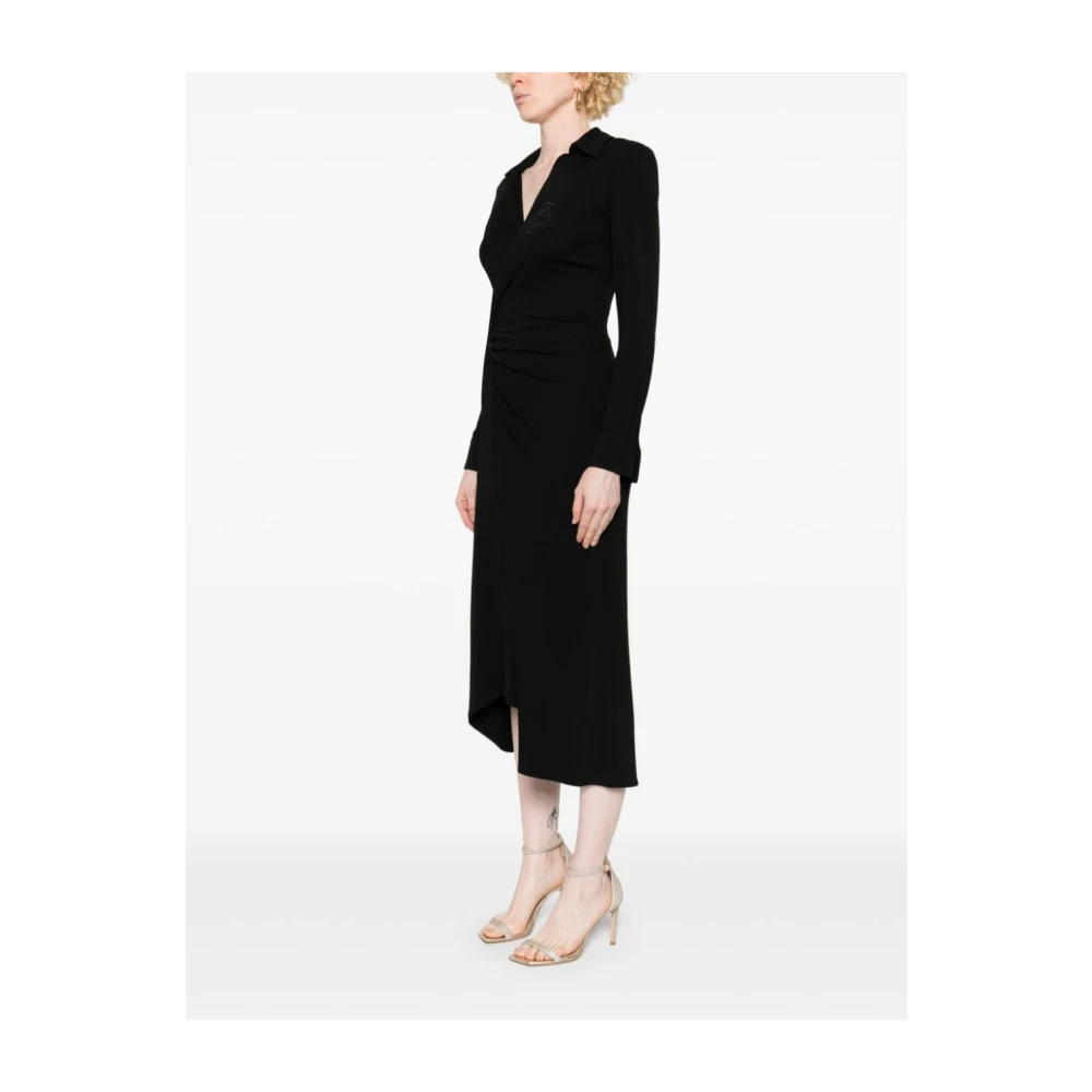 Elisabetta Franchi Elegante Nero Jurk Aw24 Black Dames