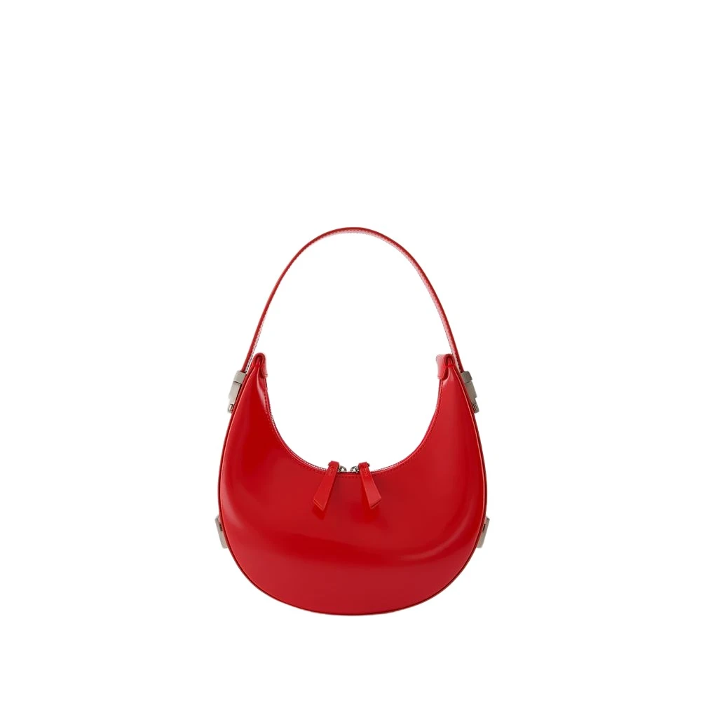 Osoi Rode Leren Mini Tas met Magnetische Sluiting Red Dames