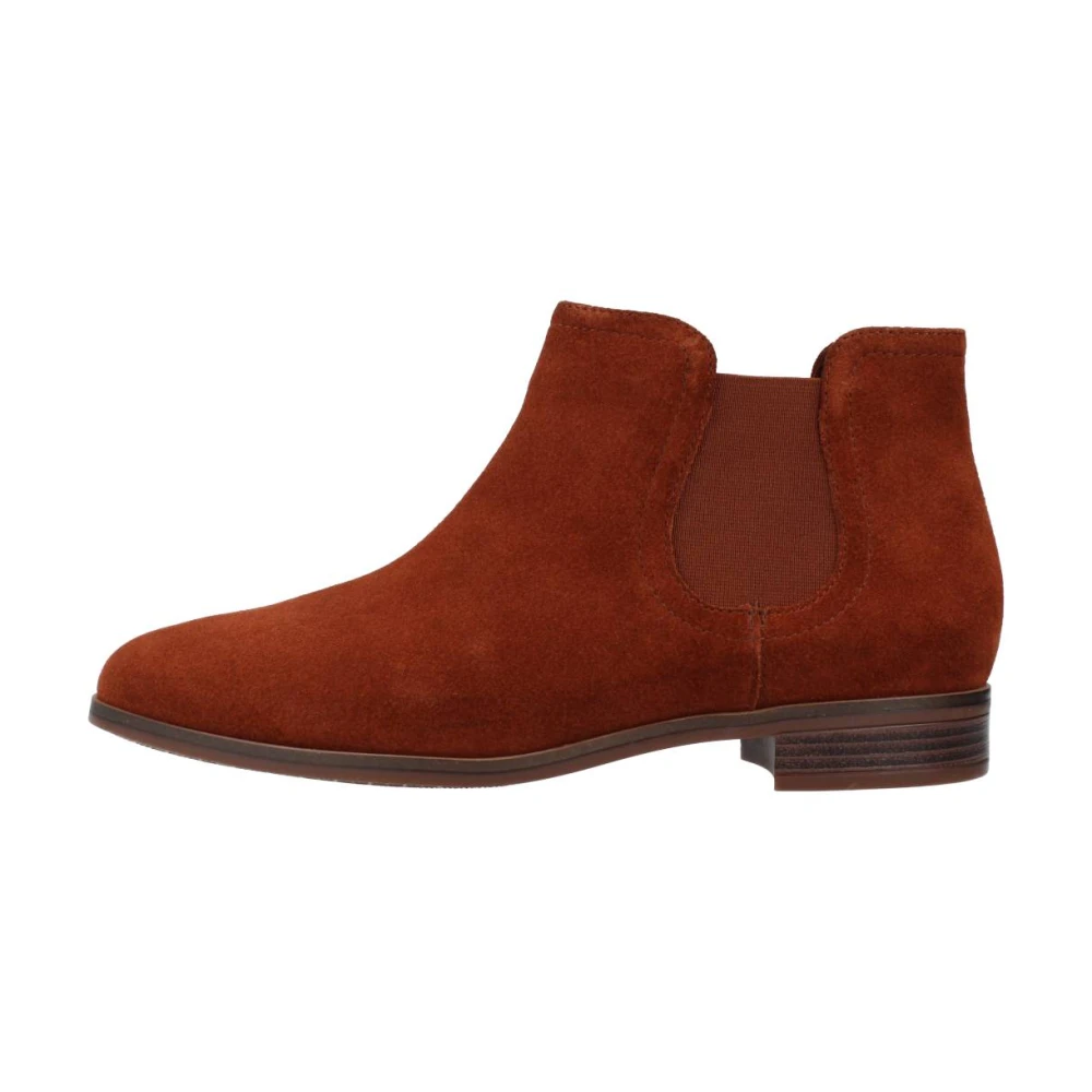 Clarks Ankle Boots Brown Dames