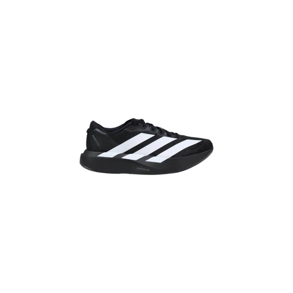 Adidas Men's Black Trainers, 6 2/3 Uk, Lace-Up Synthetic Fabric Trainers