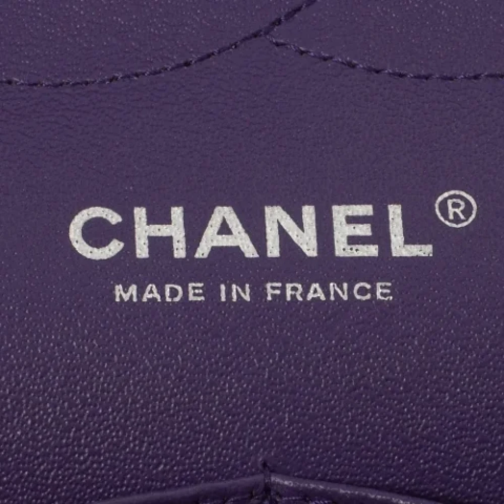 Chanel Vintage Pre-owned Leather chanel-bags Purple Dames