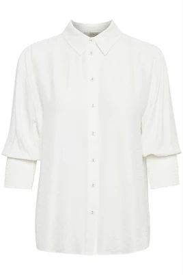 Feminin Skjorta med Smock Manschetter