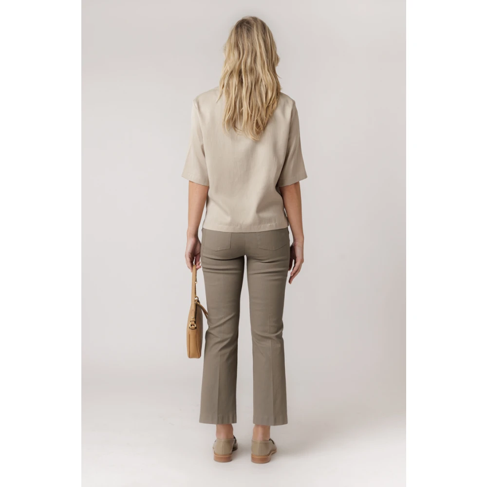 drykorn Bruine Mand Broek Regular Fit Green Dames