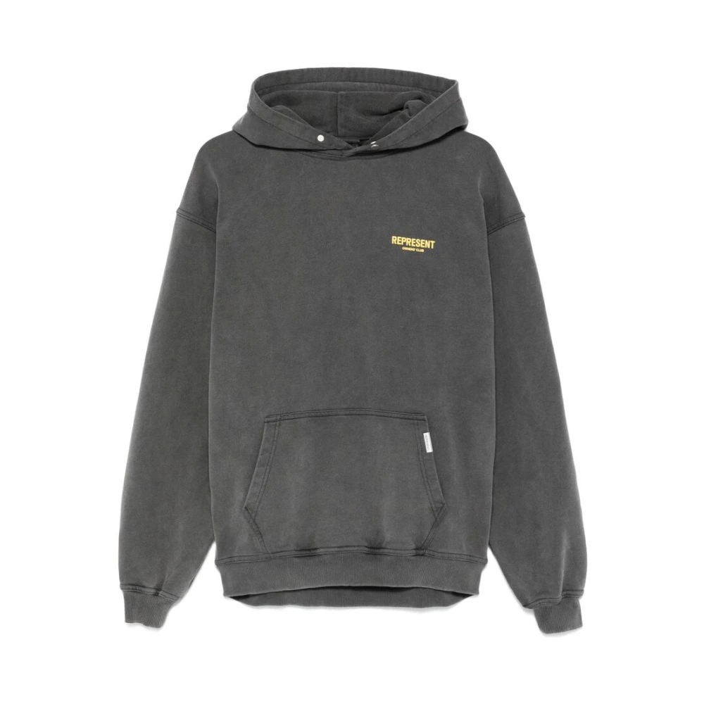 Represent Houtskoolgrijze Hooded Sweatshirt Gray Heren