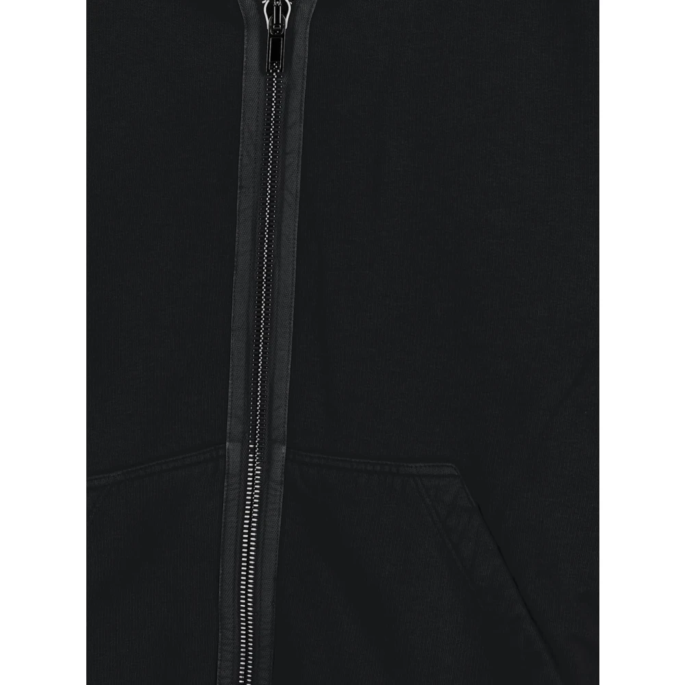 Rick Owens Jumbo Gimp Hoodie Katoenen Sweatshirt Black Heren