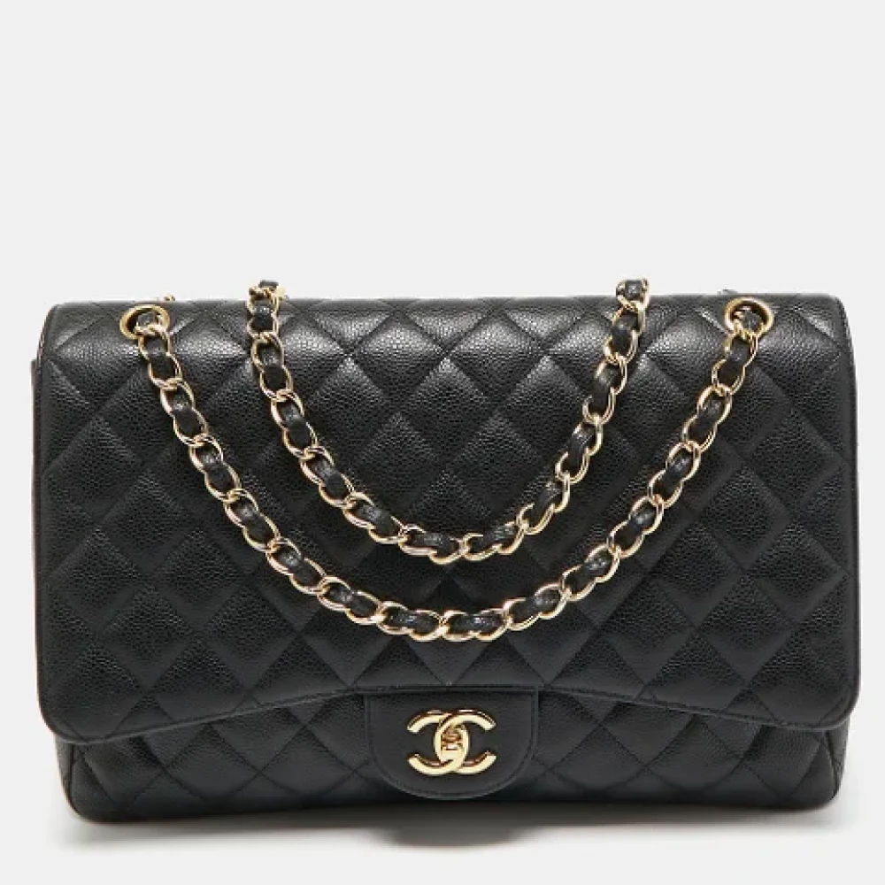 Chanel Vintage Pre-owned Leather chanel-bags Black Dames