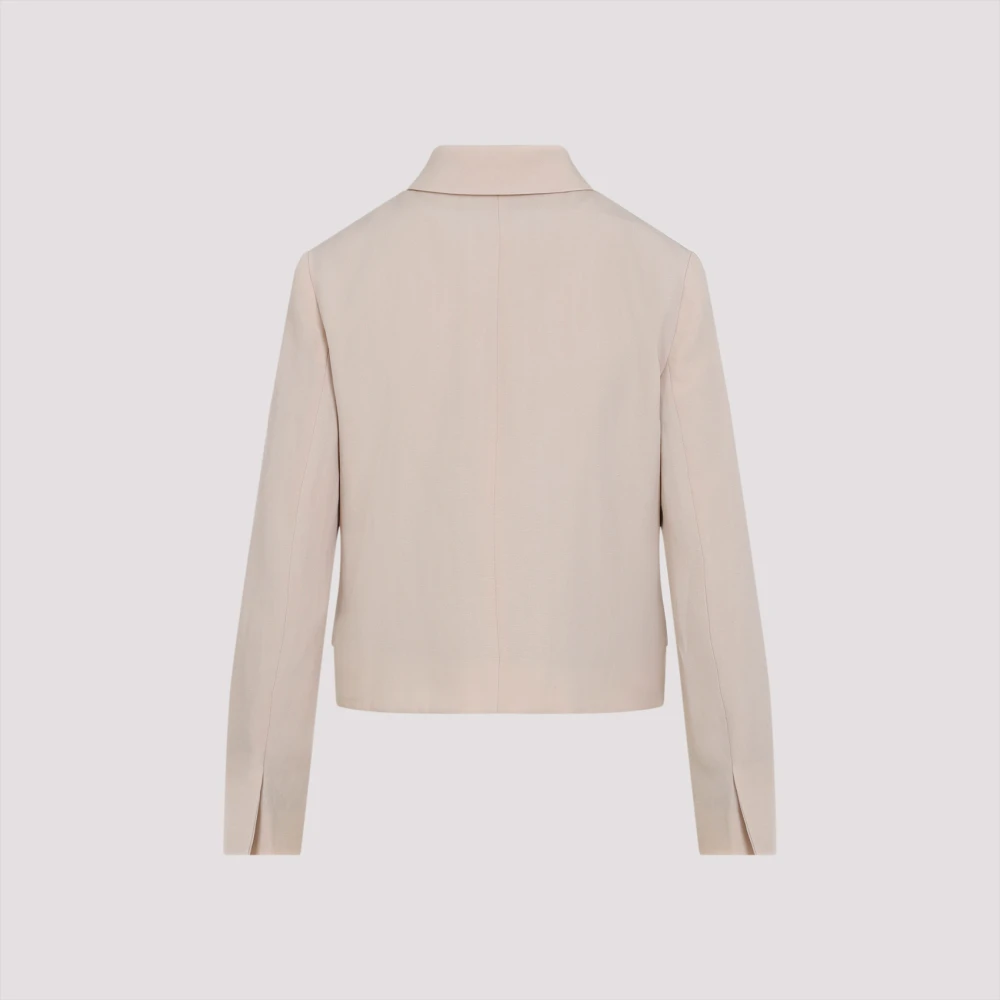 Fabiana Filippi Elegant Nude Neutrals Jacket Beige Dames