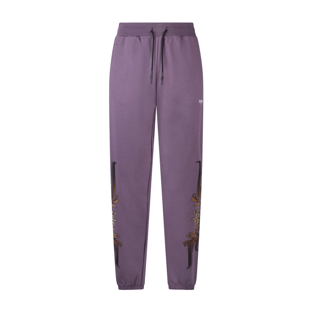 Phobia Archive Mannelijk Purper Broeken Heren, Paars, S, Katoen, Lichtgewicht Trainingsbroek