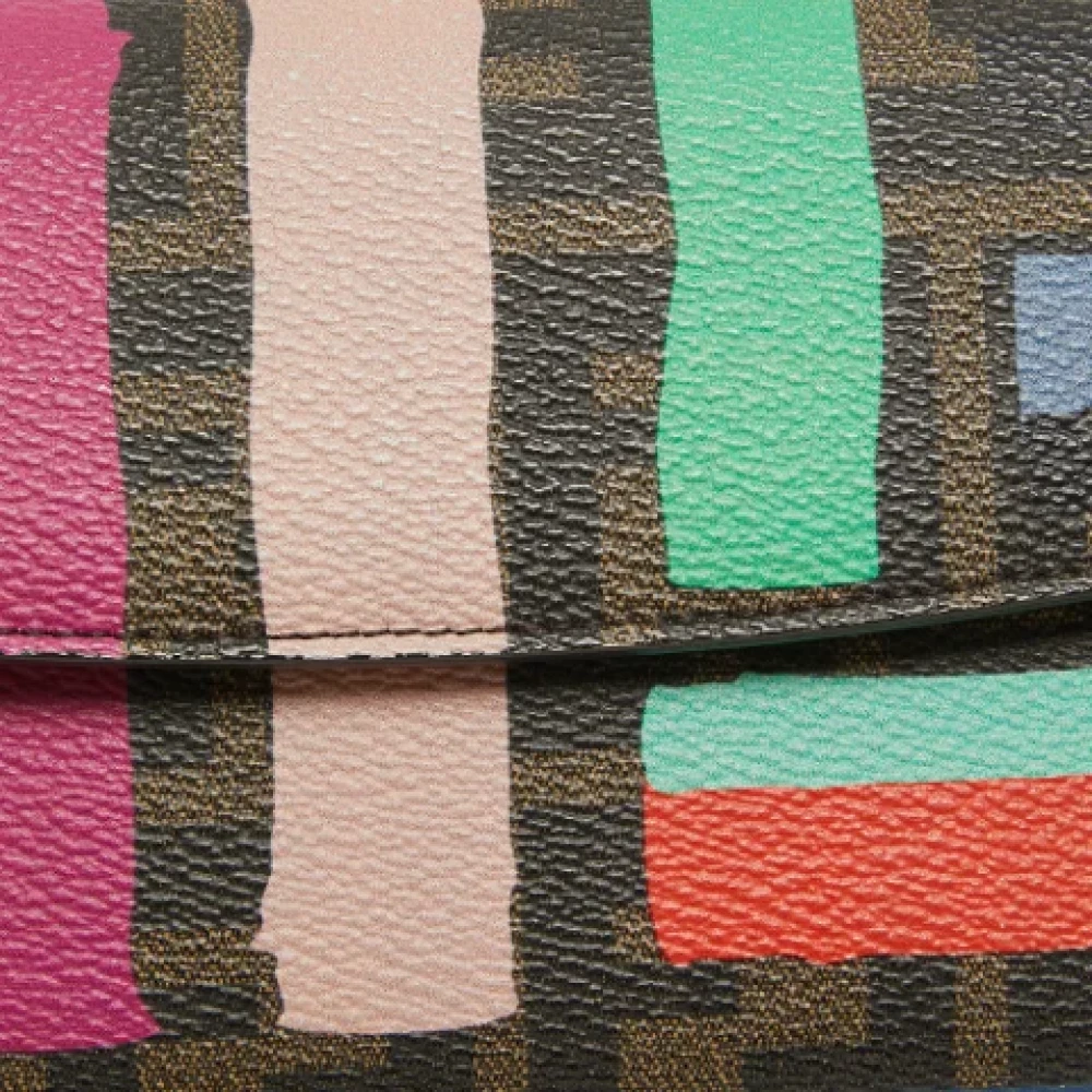 Fendi Vintage Pre-owned Coated canvas wallets Multicolor Dames