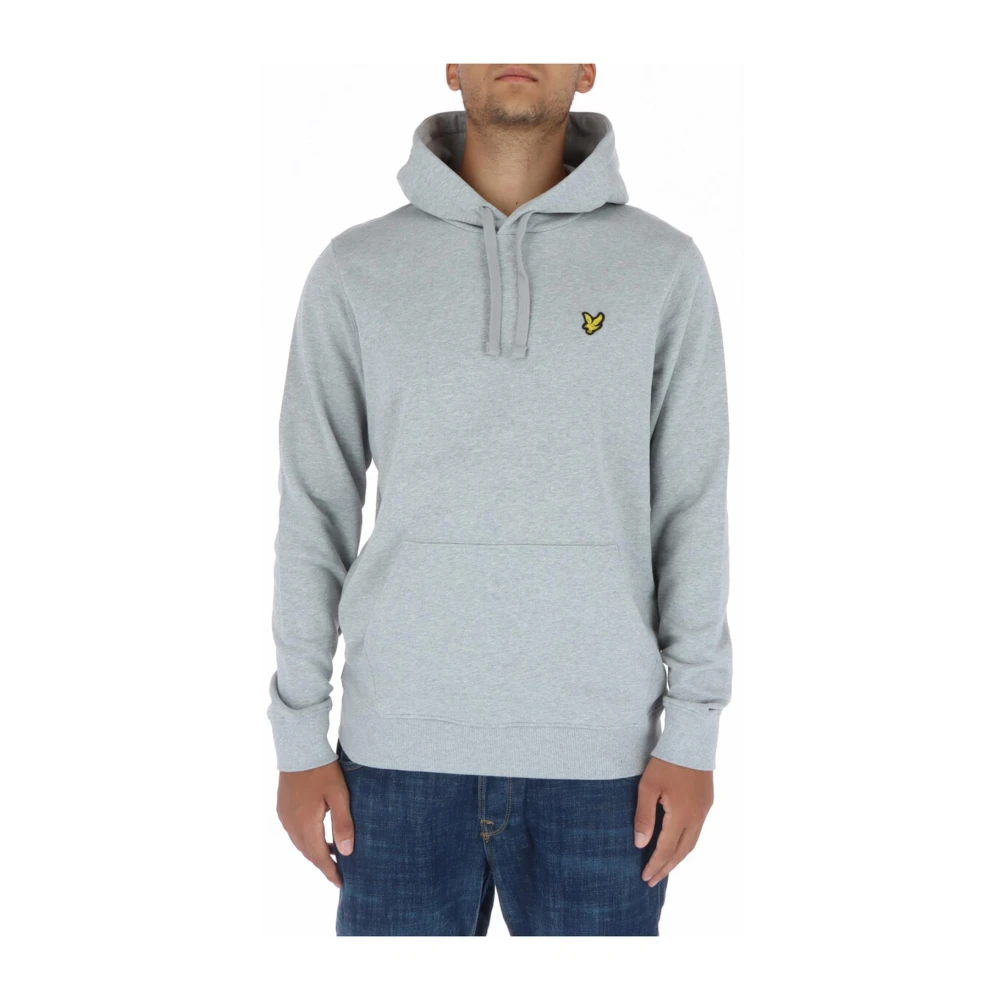 Lyle & Scott Men's Grey Print Hooded Sweatshirt