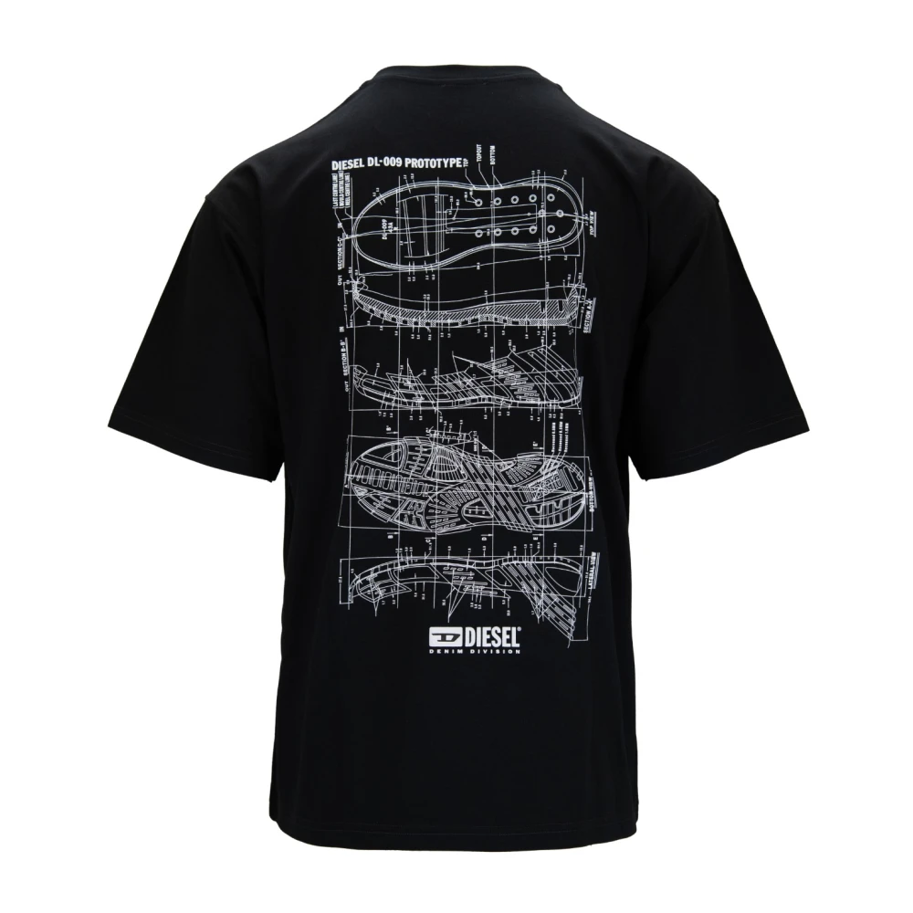 Diesel Heren Slip-On T-shirt Black Heren