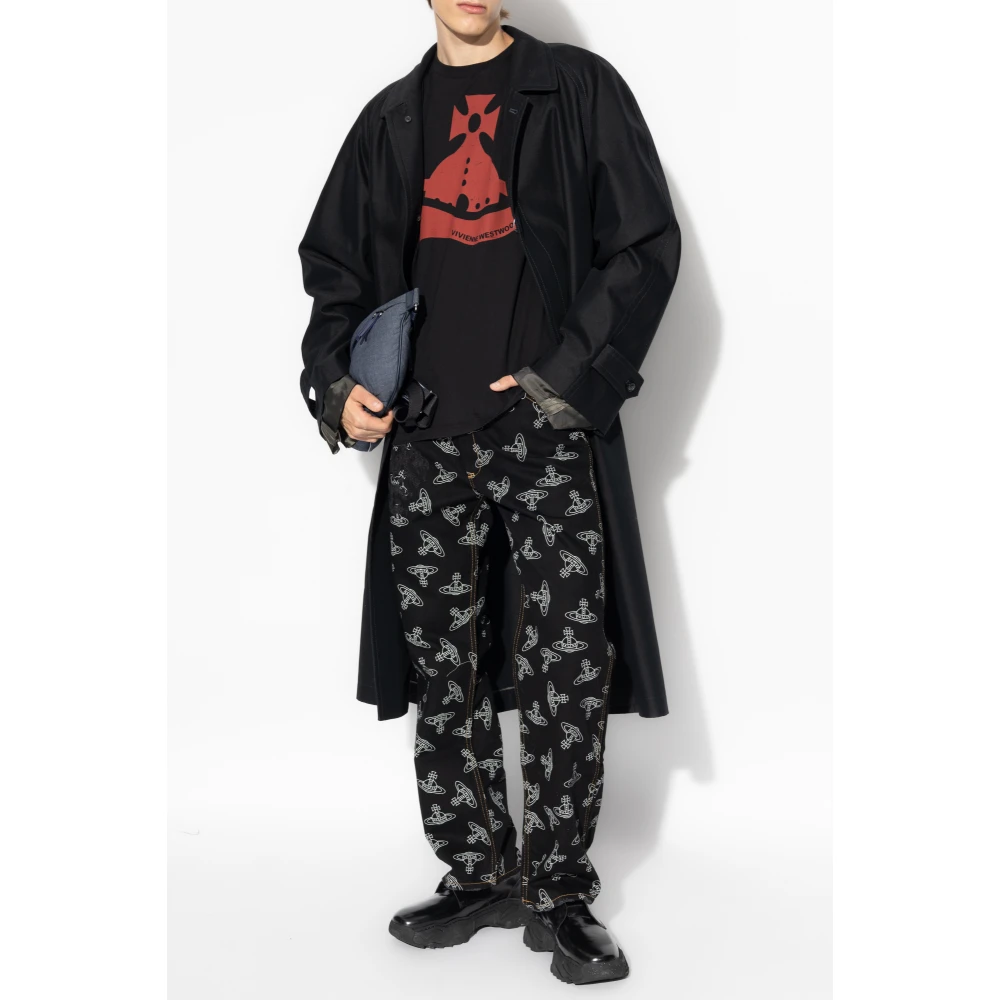 Vivienne Westwood Jeans met logo Black Heren