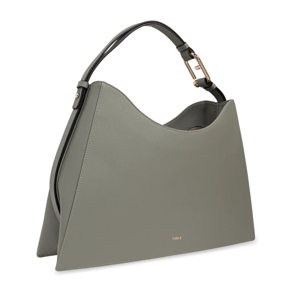 Furla Tas 'Nuvola Hobo Large' Green Dames