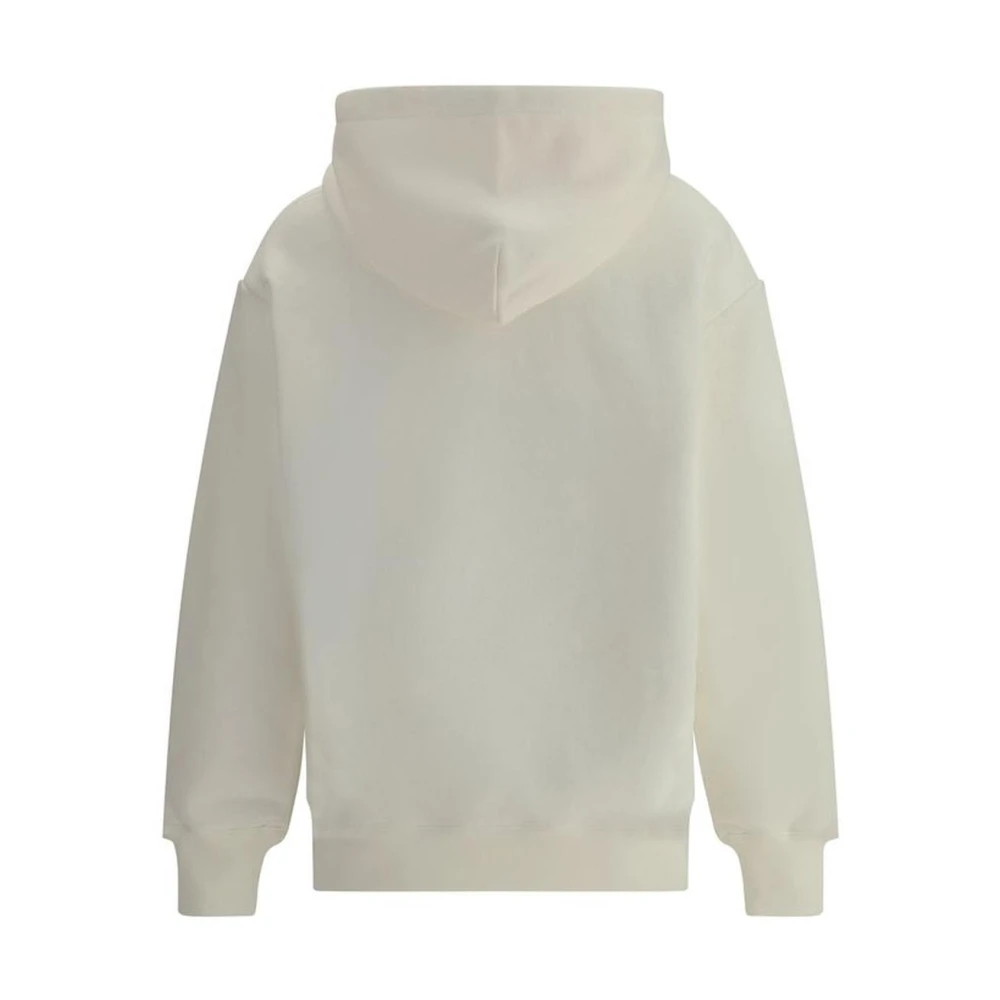 Valentino Maxi Monogram Print Katoenen Hoodie White Dames
