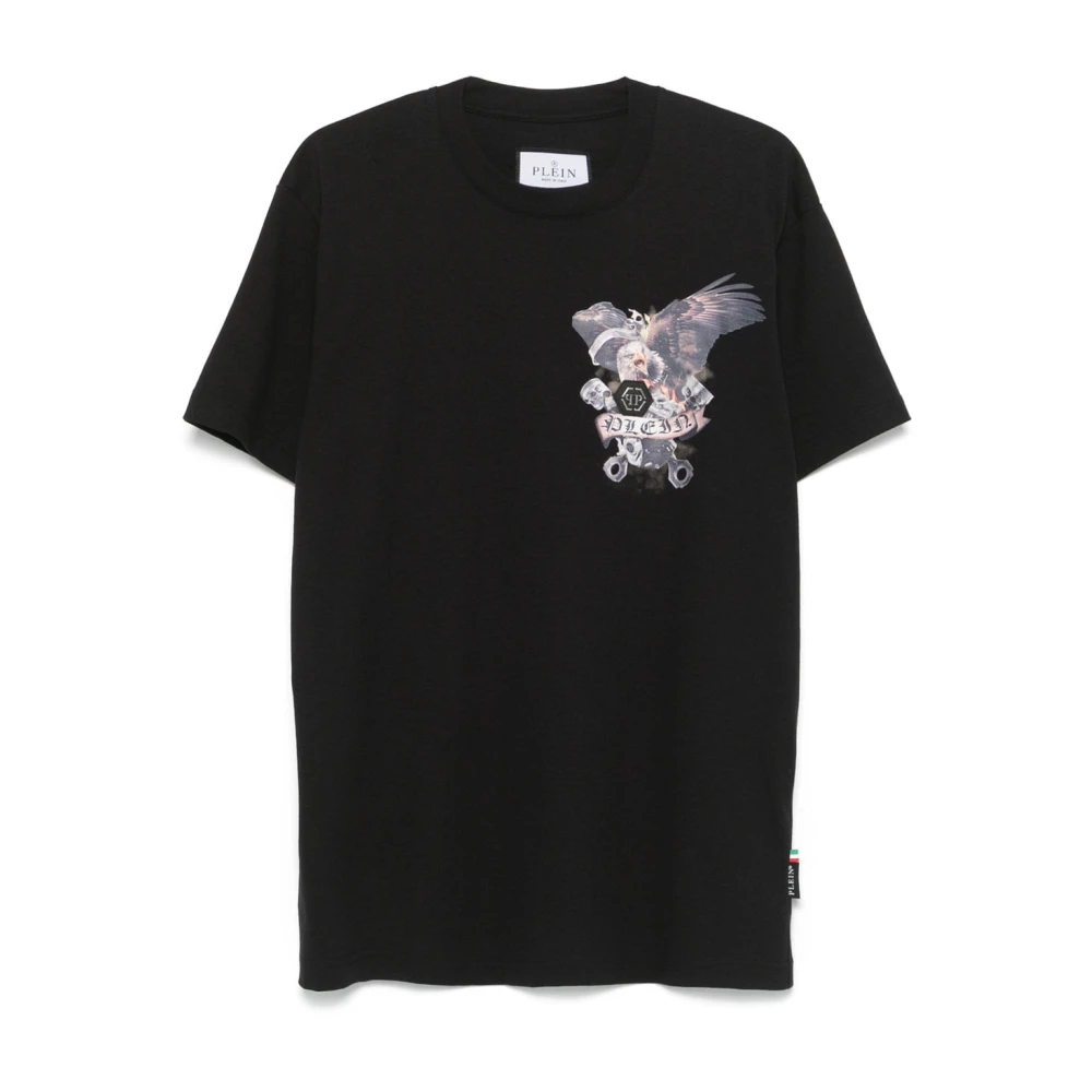 Philipp Plein Casual Katoenen T-Shirt Black Heren