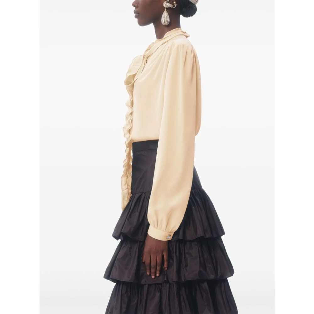 Valentino Garavani Stijlvolle Overhemden Collectie Beige Dames