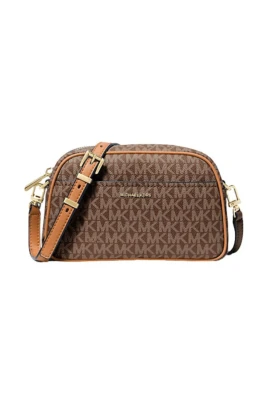 Jet Set Small Signature Logo Camera Crossbody-väska