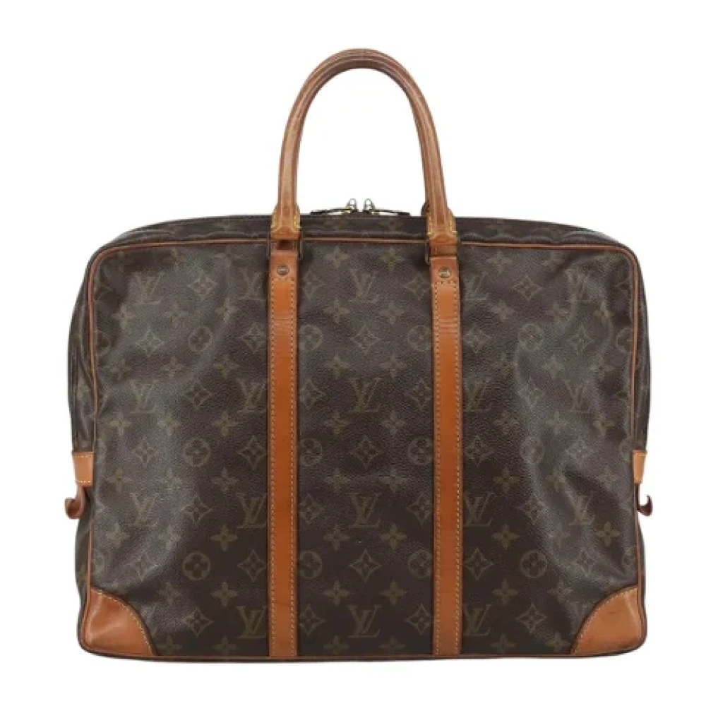 Louis Vuitton Vintage Pre-owned Canvas briefcases Brown Dames