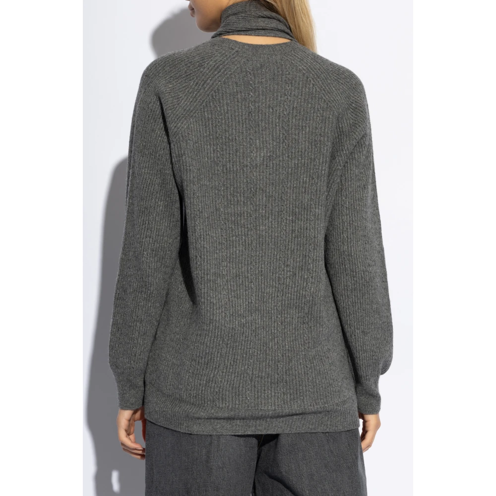 ETRO Trui met decoratieve sjaal Gray Dames