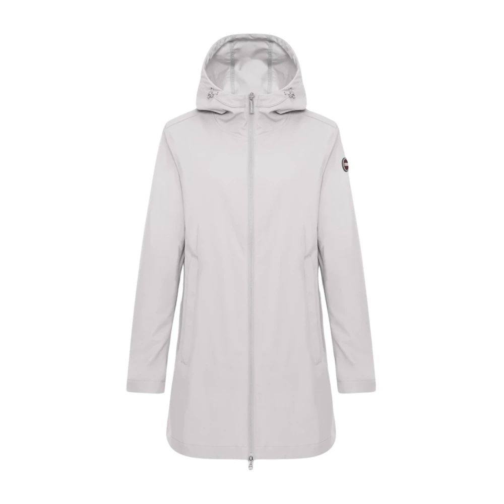 Colmar Women's Beige Long Waterproof Jacket - Rain Clothing - S - Sport