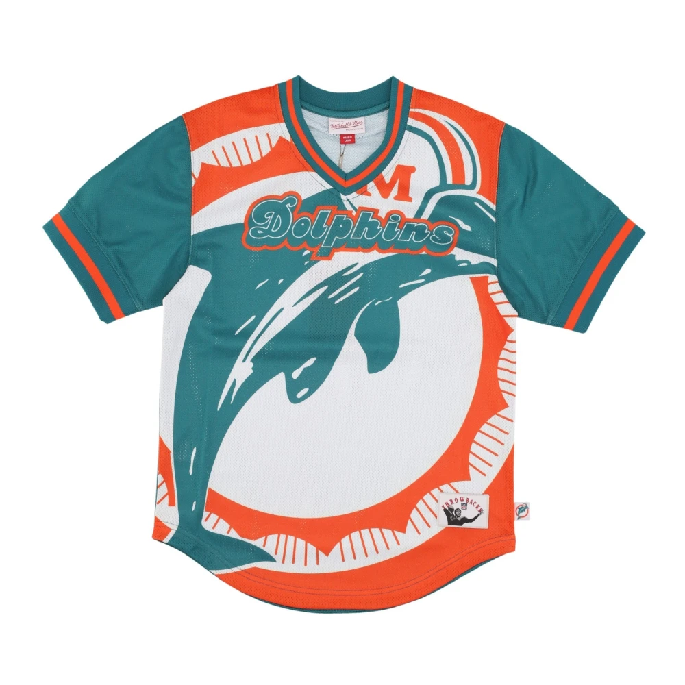 Mitchell & Ness Miami Dolphins Mesh V-neck Jas Multicolor Heren
