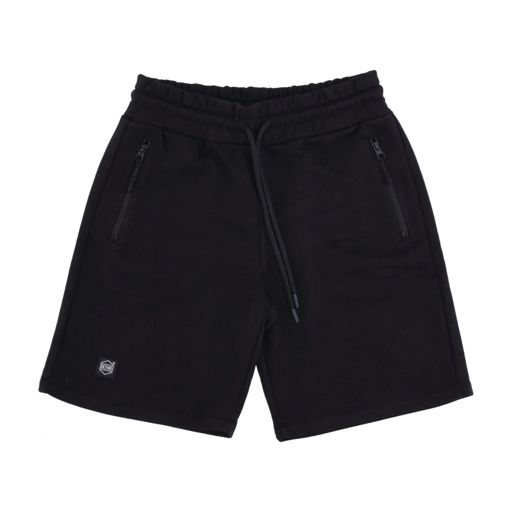 Dolly Noire Zwarte Lettering Sweatpant Shorts Black Heren