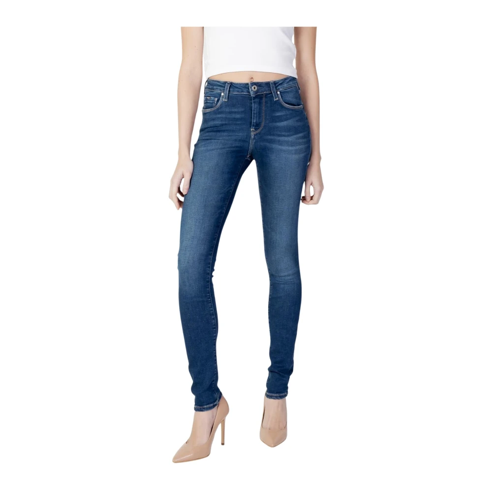 Pepe Jeans Women's Blue Skinny Fit Jeans, W25 L30, Lacy Skinny Jeans