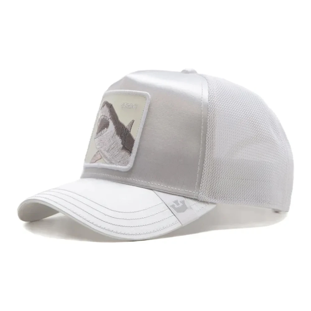 Goorin Bros Witte Haai Een Groter Boot Trucker Pet White Heren