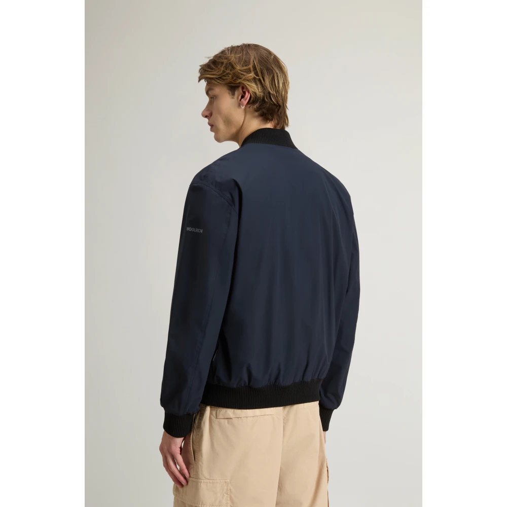 Woolrich Klassieke Bomberjack Blue Heren