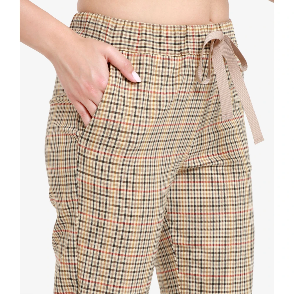 Semicouture Enkellange broek met Franse zakken Multicolor Dames