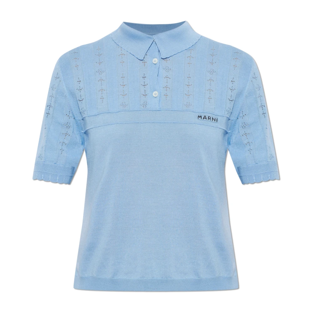 Marni Femme Bleu - Polo Logo - Pulls - Taille: 36 Fr
