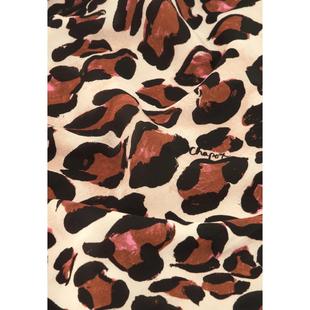 Fabienne Chapot Luipaardprint Midi Jurk Brown Dames