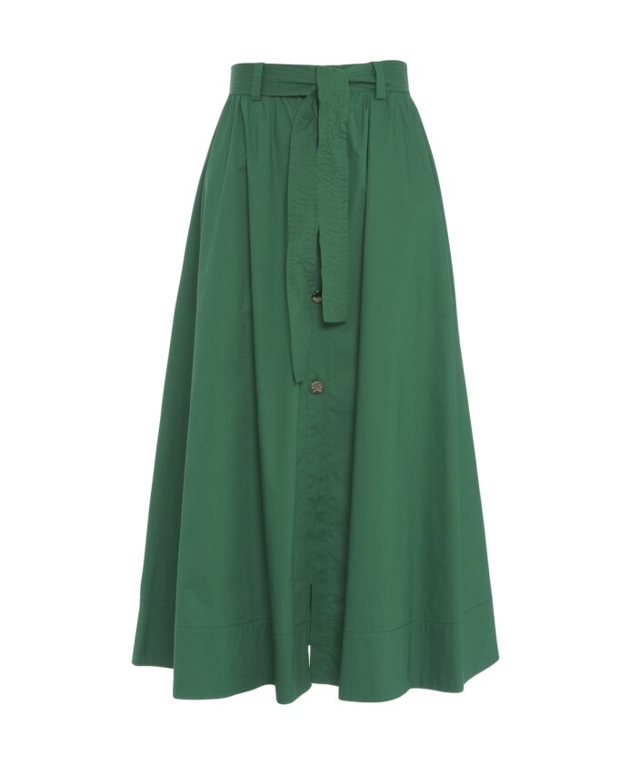 green-flared-midi-skirt-with-pockets