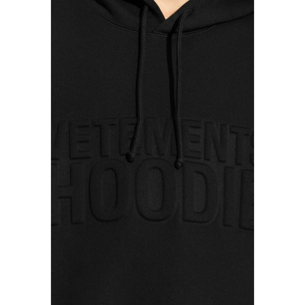 Vetements Hoodie Black Heren