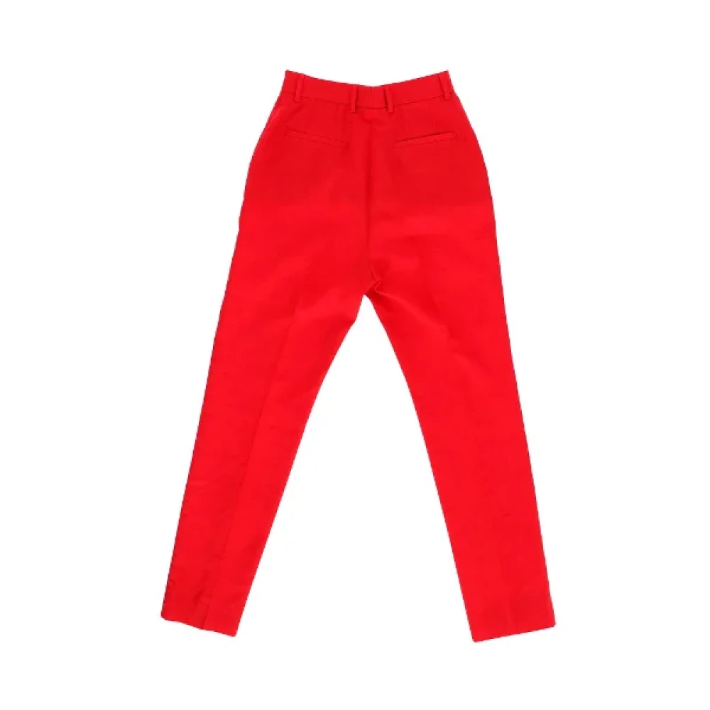Dolce & Gabbana Pre-owned Silk bottoms Red Dames