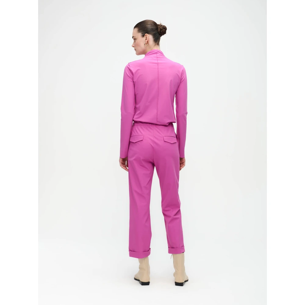 Jane Lushka Top van technisch jersey Purple Dames
