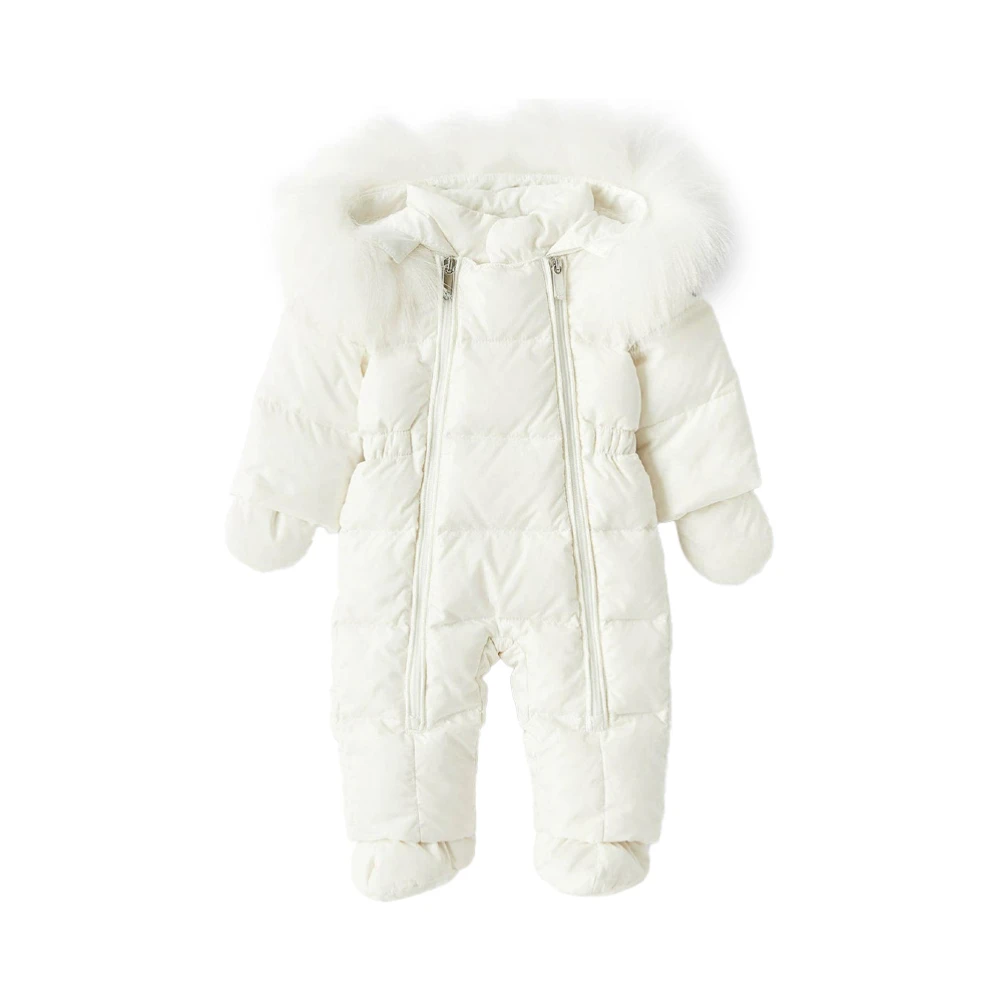 Il Gufo Vit Overall för Babyflickor White, Flicka