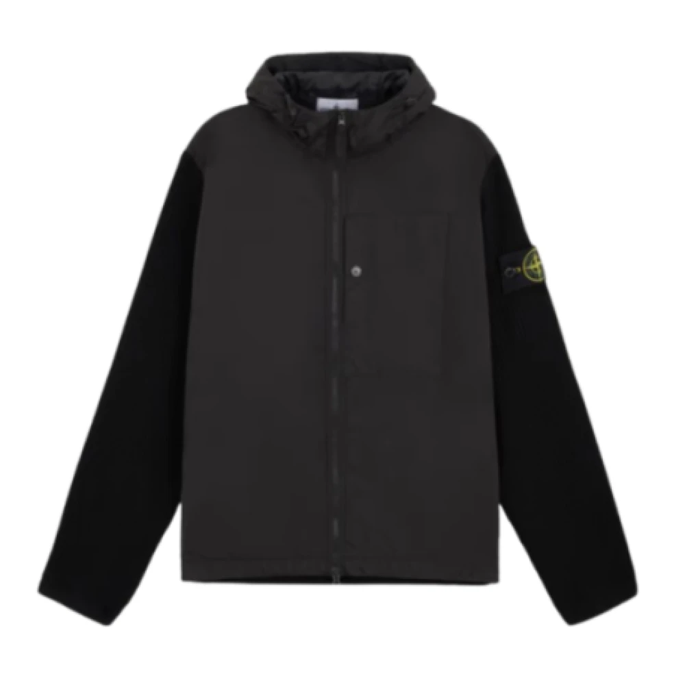 Stone Island Lättvikts Nylon Blouson Jacka Black, Herr