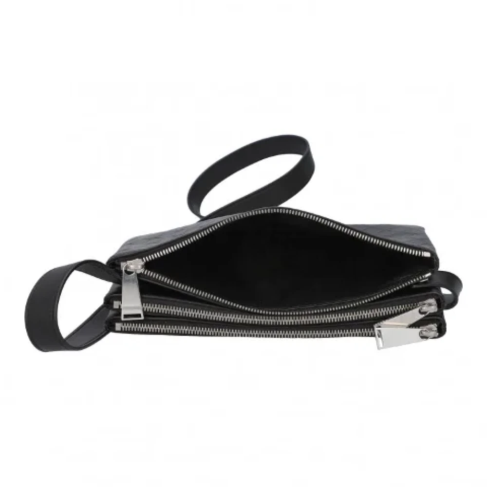 Bottega Veneta Vintage Pre-owned Leather crossbody-bags Black Dames